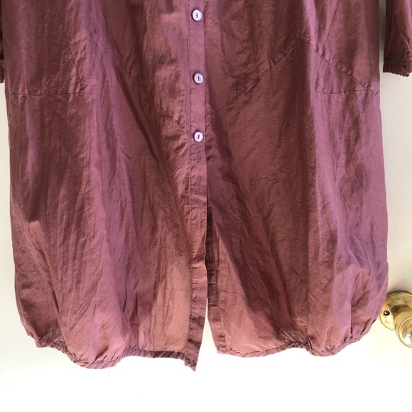 ❤️Stella Carakasi Tunic Shirt Dress Silk Lagenlook Style Oversized Pockets S - Picture 5 of 11